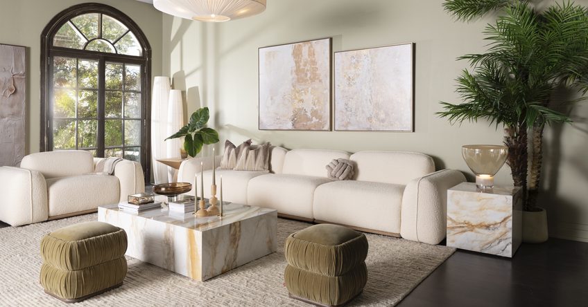 coffee table alongside a sofa